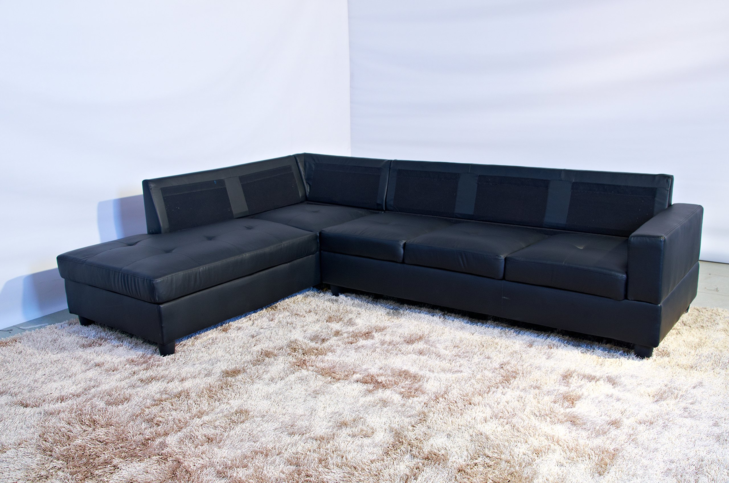 Amazon.com: Life Style Furniture - Juego de sofá seccional con